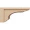 Ekena Millwork 11"W x 22"D x 11"H Wide Warren Rough Cedar Woodgrain TimberThane Corbel, Primed Tan CORUR11X22X11WARRCPR - alternate 3